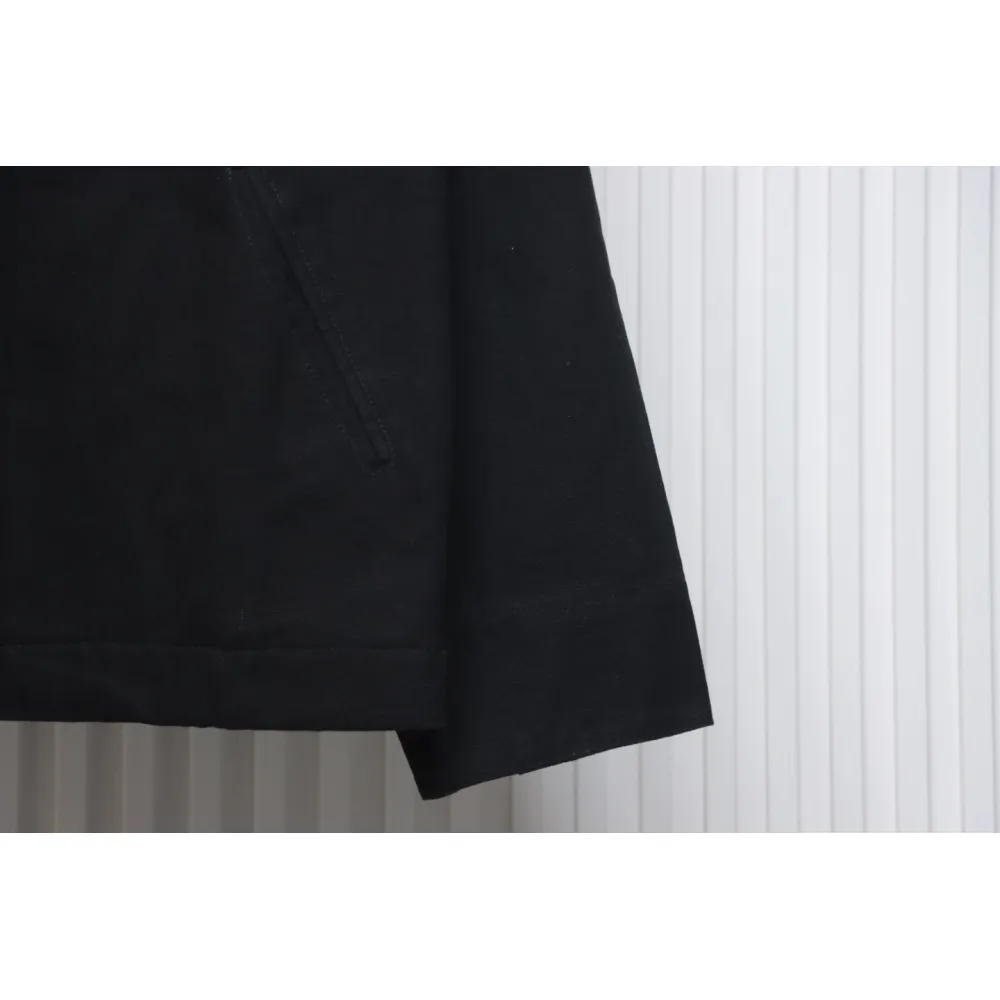 Carhartt Three-Color Canvas Work Jacket With Cotton Black