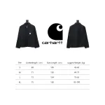 Carhartt Three-Color Canvas Work Jacket With Cotton Black