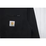 Carhartt Three-Color Canvas Work Jacket With Cotton Black