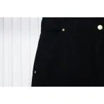 Carhartt Washed Distressed Canvas Overalls Lumberjack Pants Black