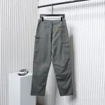 Carhartt Washed Distressed Canvas Overalls Lumberjack Pants Grey