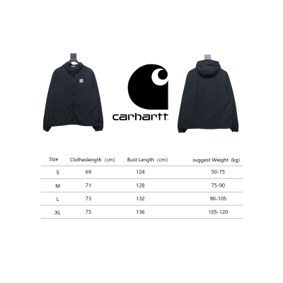 Carhartt Wip Grayson Hooded Ultralight Sun Protection Jacket Black 02
