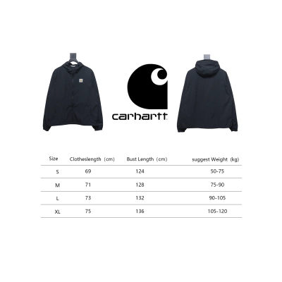 Carhartt Wip Grayson Hooded Ultralight Sun Protection Jacket Black 02