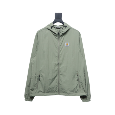 Carhartt Wip Grayson Hooded Ultralight Sun Protection Jacket Green 01