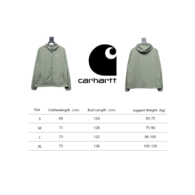 Carhartt Wip Grayson Hooded Ultralight Sun Protection Jacket Green 02