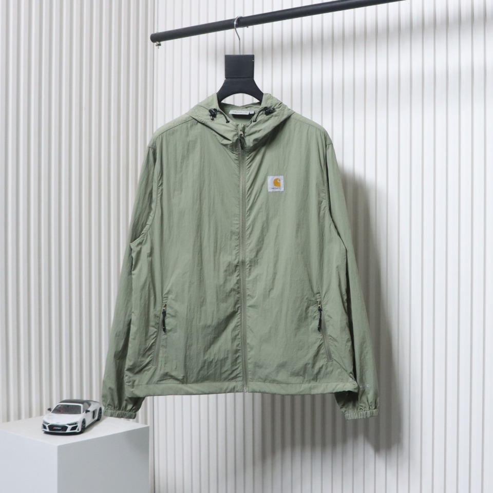 Carhartt Wip Grayson Hooded Ultralight Sun Protection Jacket Green