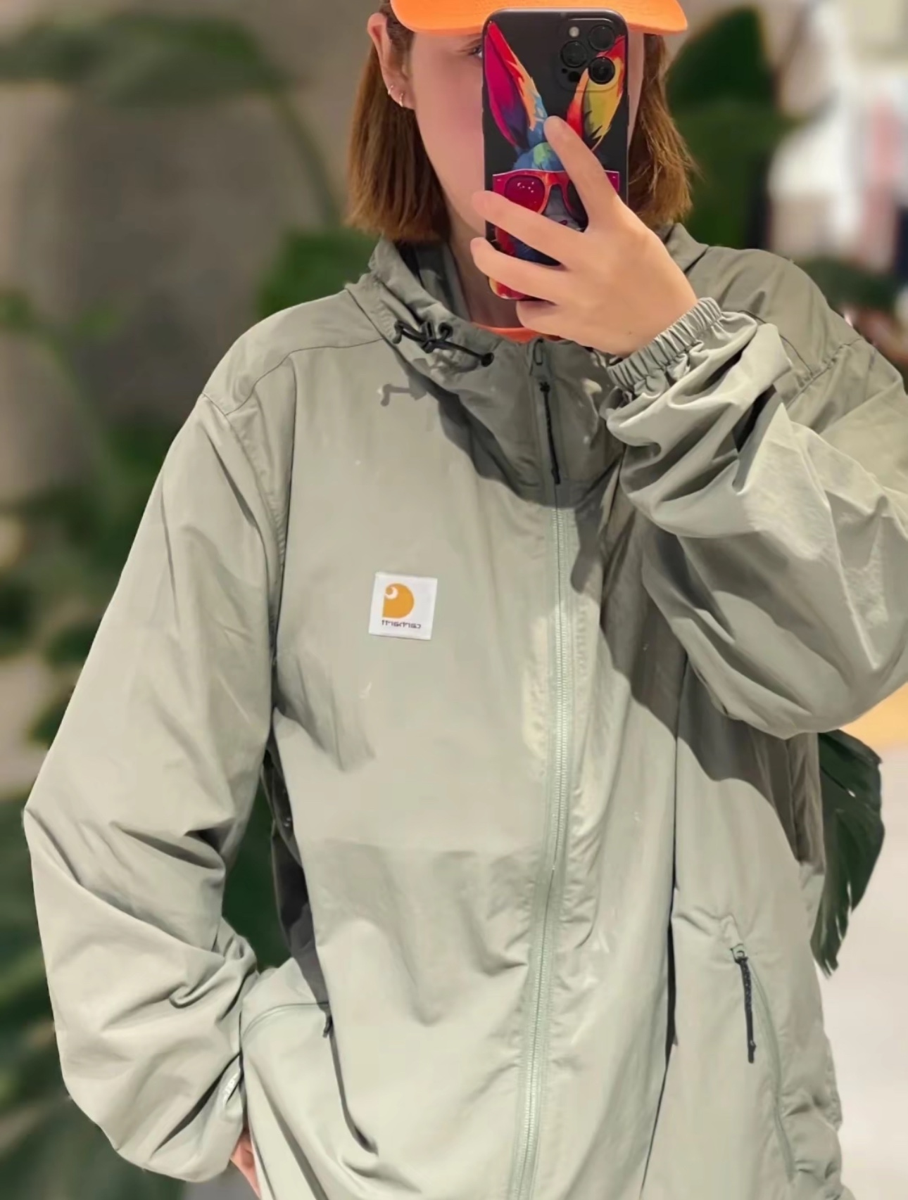 Carhartt Wip Grayson Hooded Ultralight Sun Protection Jacket Green