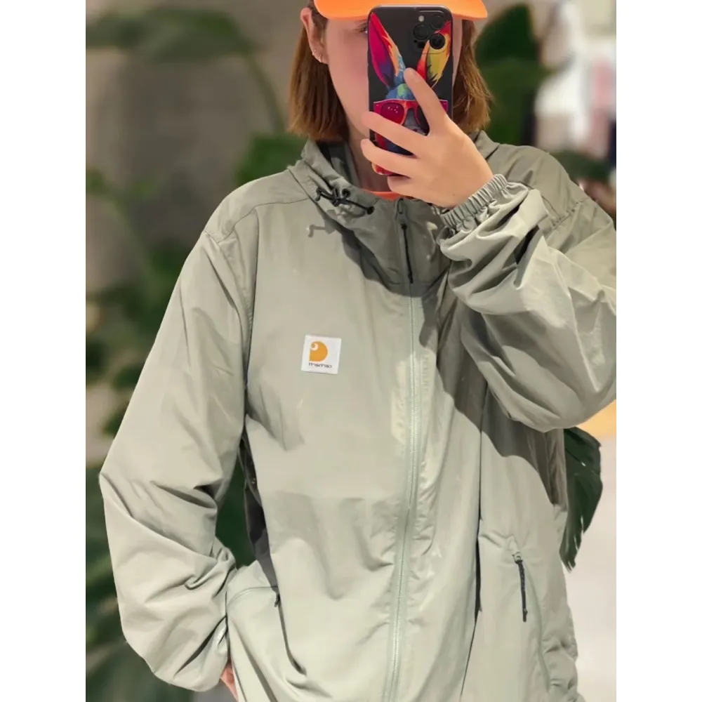 Carhartt Wip Grayson Hooded Ultralight Sun Protection Jacket Green