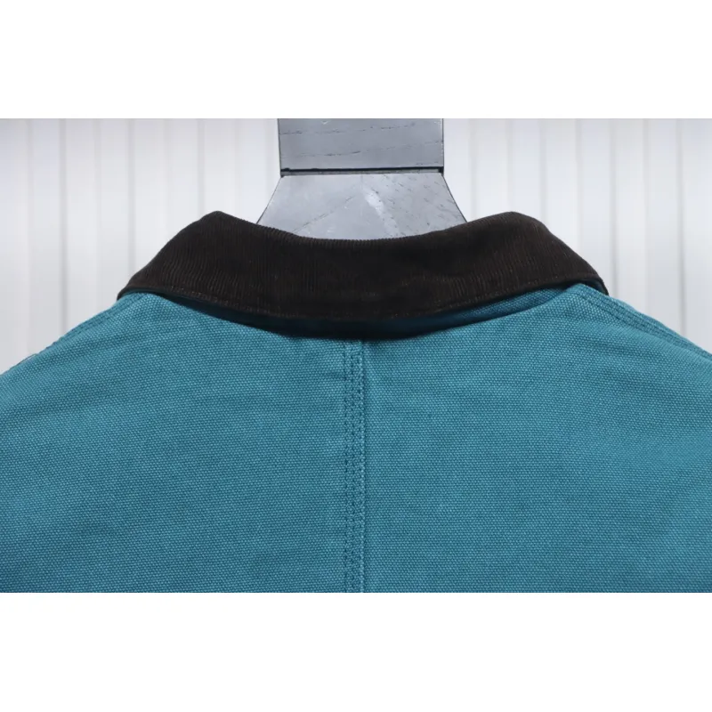 Carhartt x Stussy God-Level Co-Branded Workwear Jacket Blue