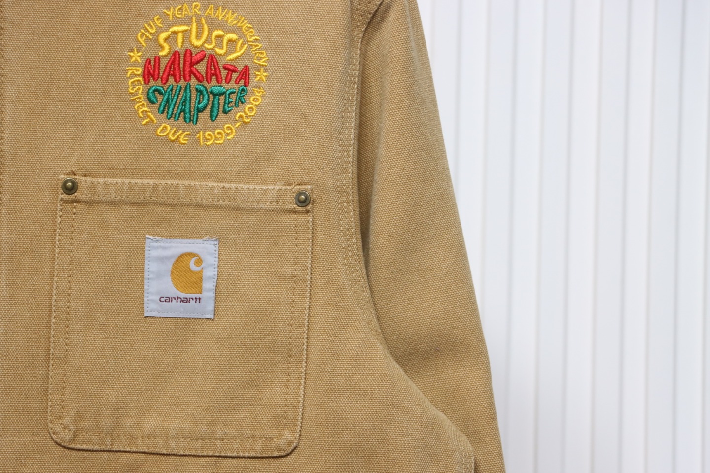 Carhartt x Stussy God-Level Co-Branded Workwear Jacket Khaki