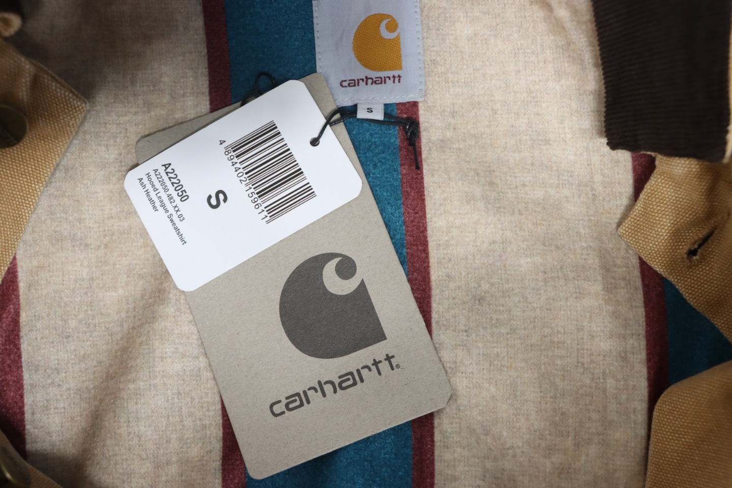 Carhartt x Stussy God-Level Co-Branded Workwear Jacket Khaki