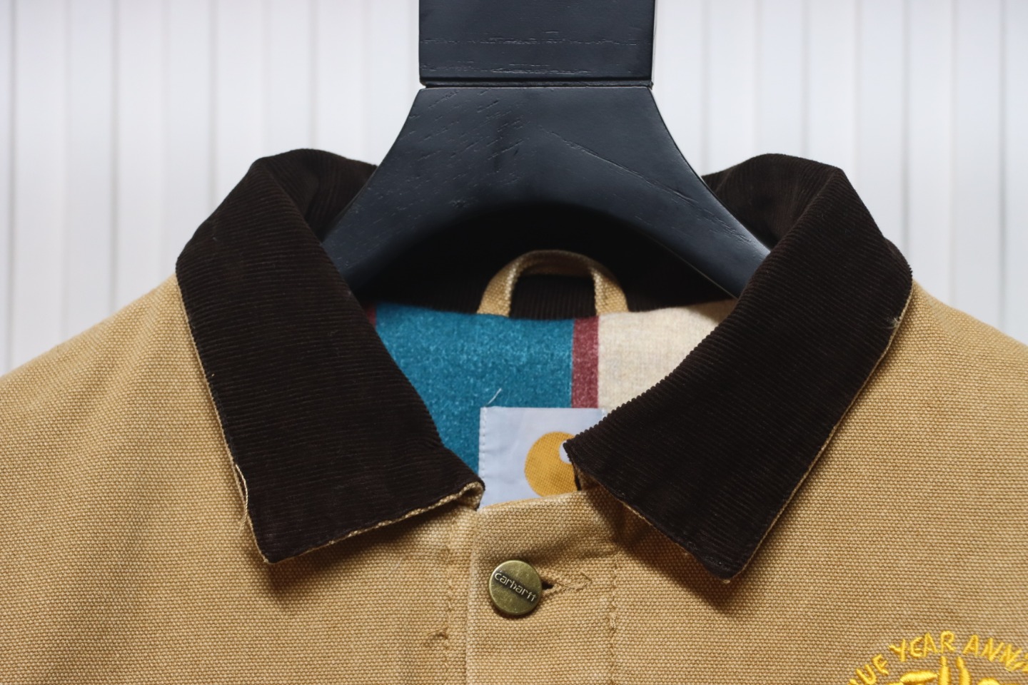 Carhartt x Stussy God-Level Co-Branded Workwear Jacket Khaki