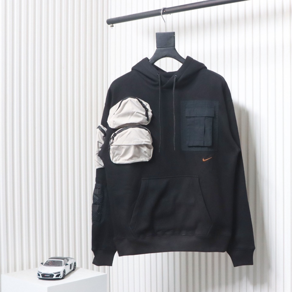Travis Scott x NK Co-Branded Washed Pocket Hoodie