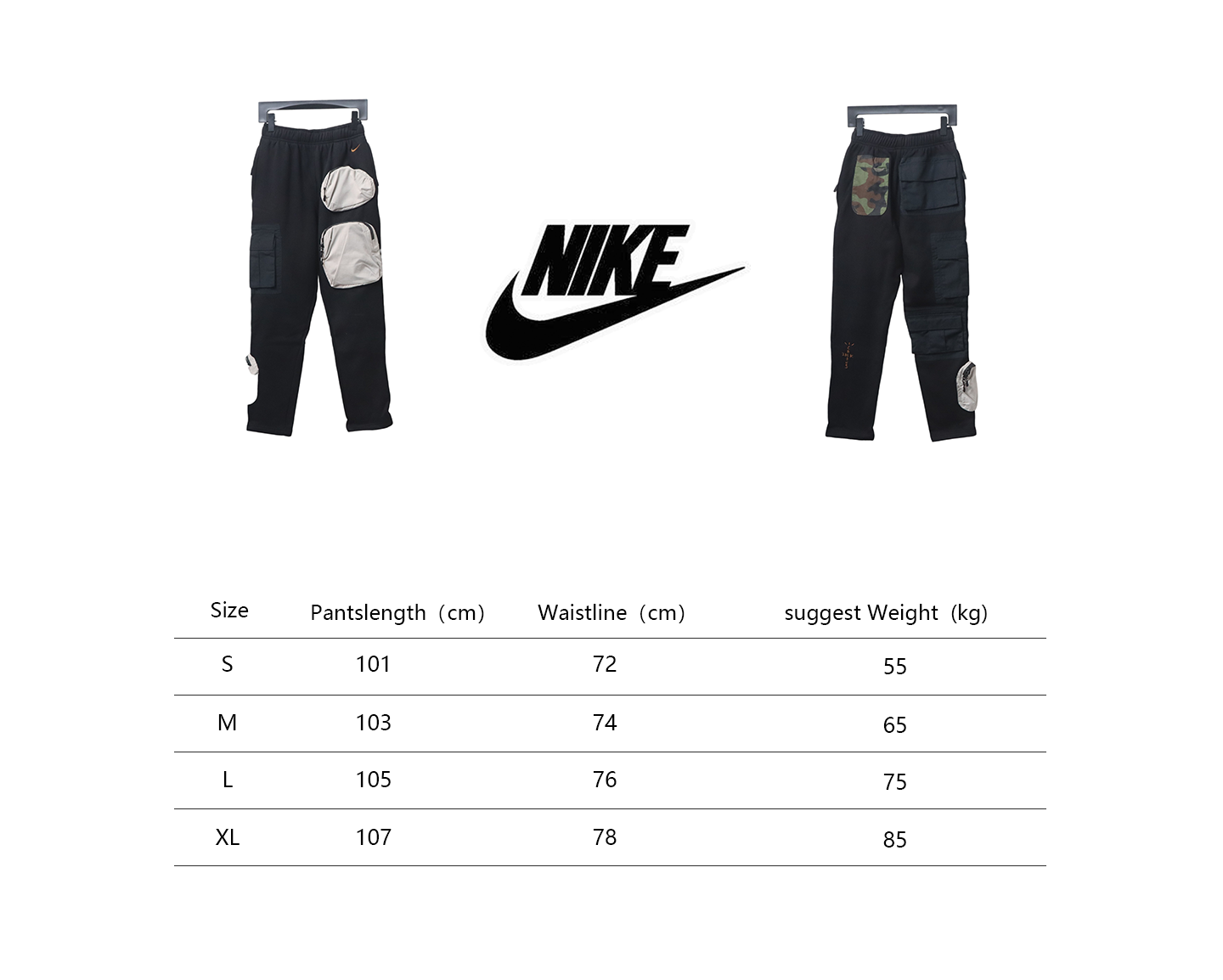 Travis Scott x NK Co-Branded Washed Pocket Work Pants