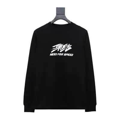 Balenciaga 3D Printed Design Loose Long Sleeved Sweatshirt 01