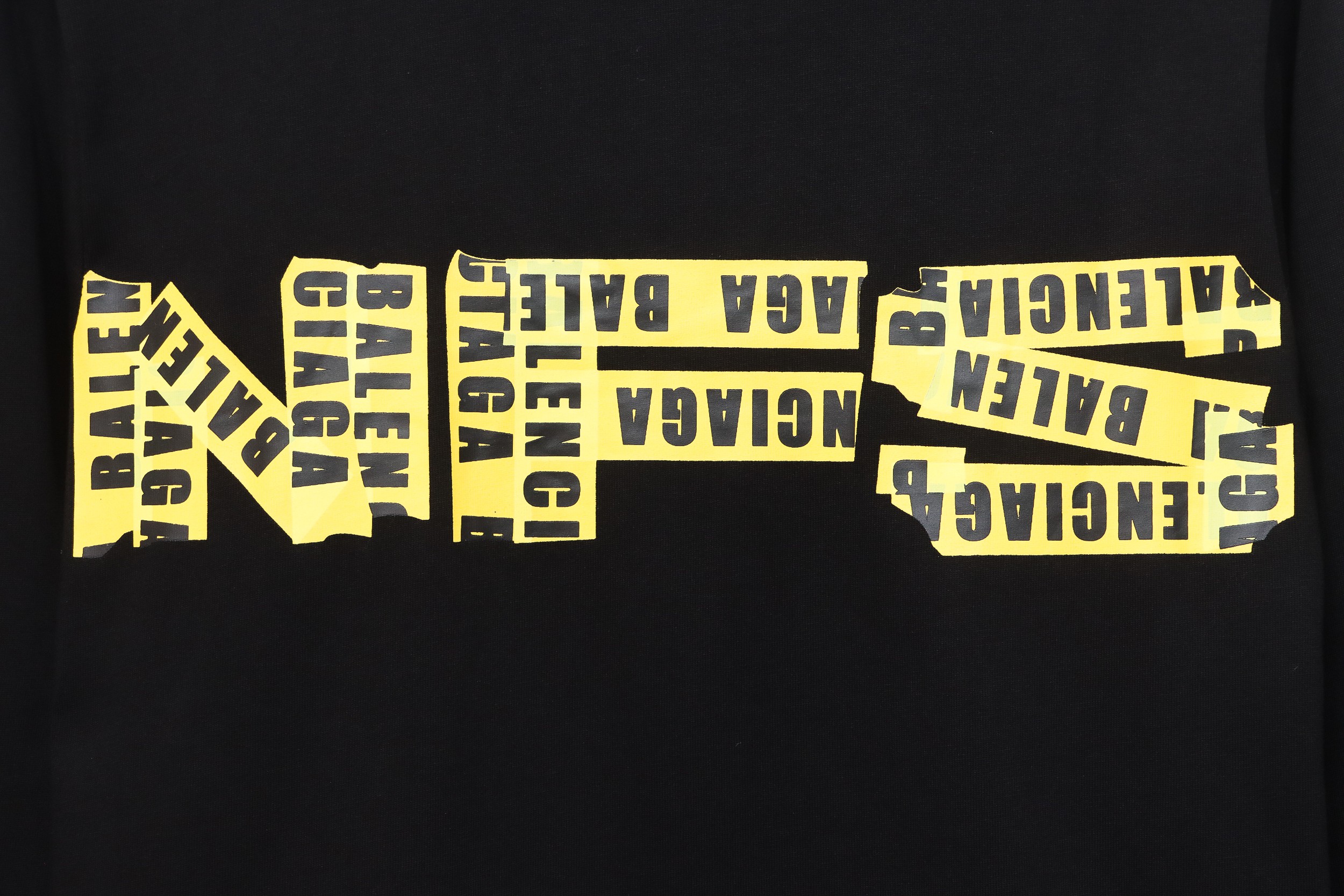 Balenciaga 3D Printed Design Loose Long Sleeved Sweatshirt