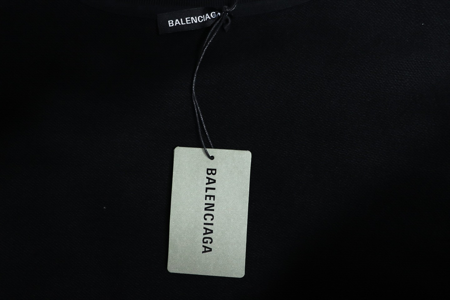 Balenciaga 24Fw Letter Heart-Shaped Printed Round Neck Hoodie Black