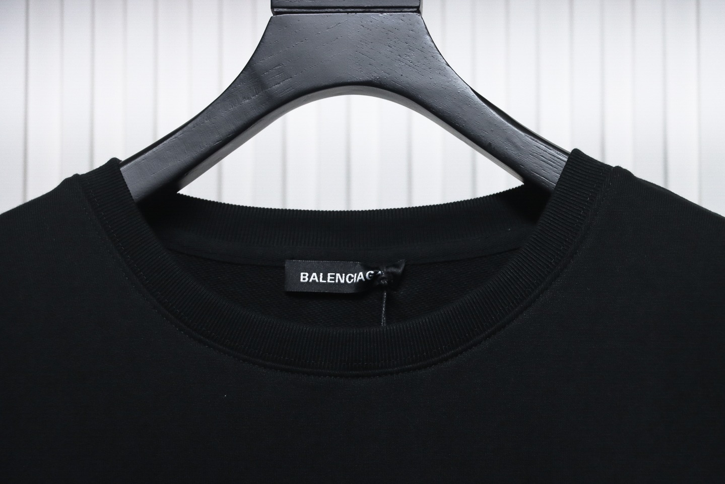 Balenciaga 24Fw Letter Heart-Shaped Printed Round Neck Hoodie Black