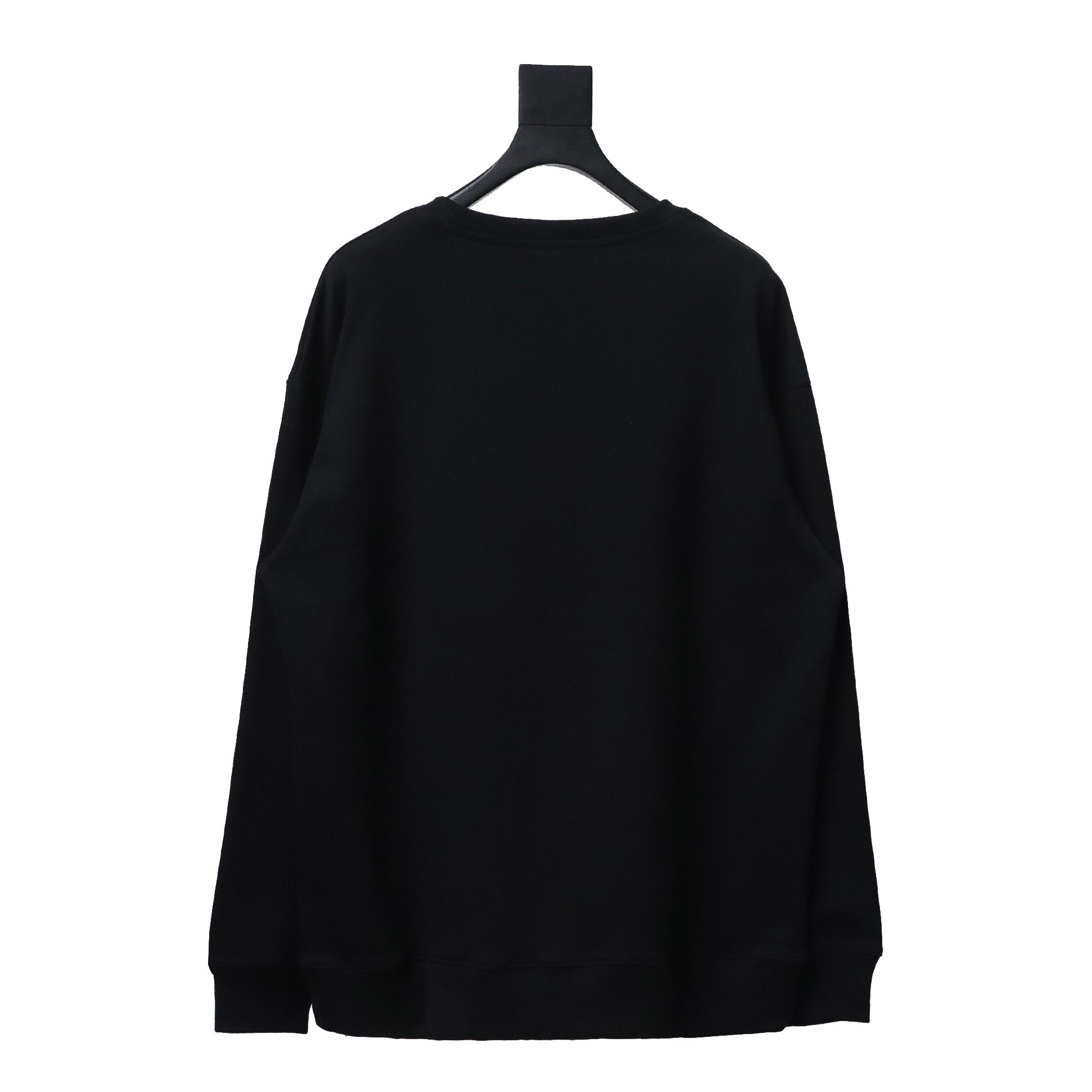 Balenciaga 24Fw Letter Heart-Shaped Printed Round Neck Hoodie Black