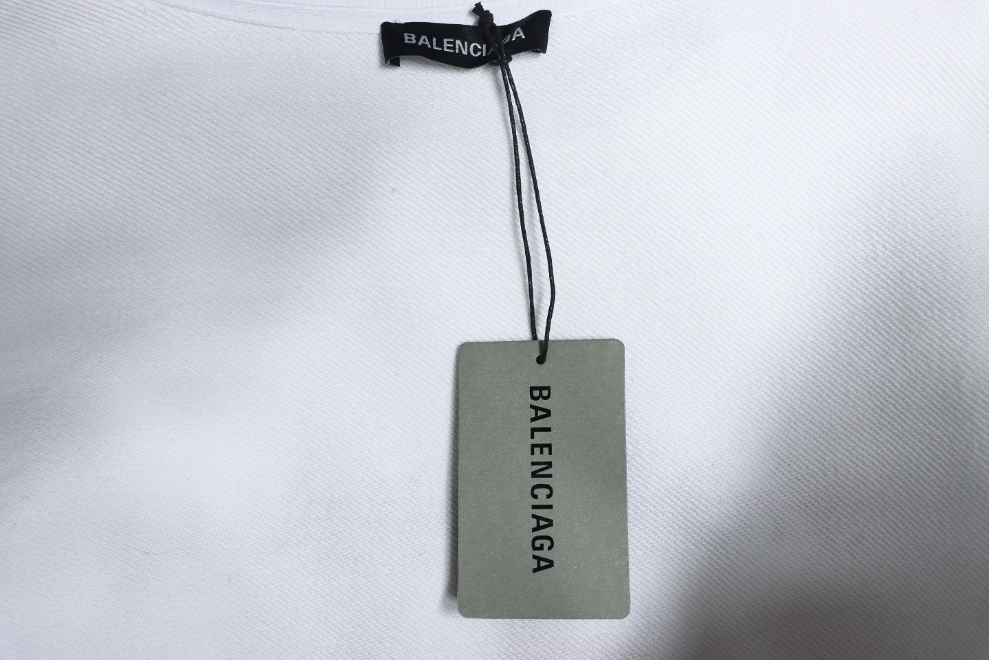 Balenciaga 24Fw Letter Heart-Shaped Printed Round Neck Hoodie White