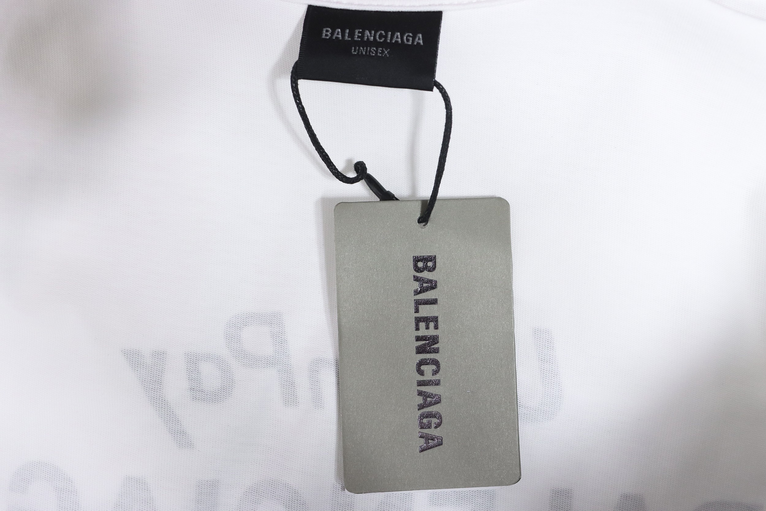 Balenciaga 24S Letter Round Neck Hoodie White