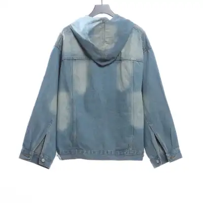 Balenciaga Blizzard Show Denim Hoodie 02