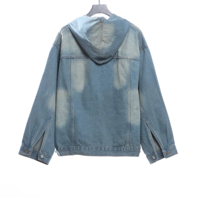 Balenciaga Blizzard Show Denim Hoodie 02