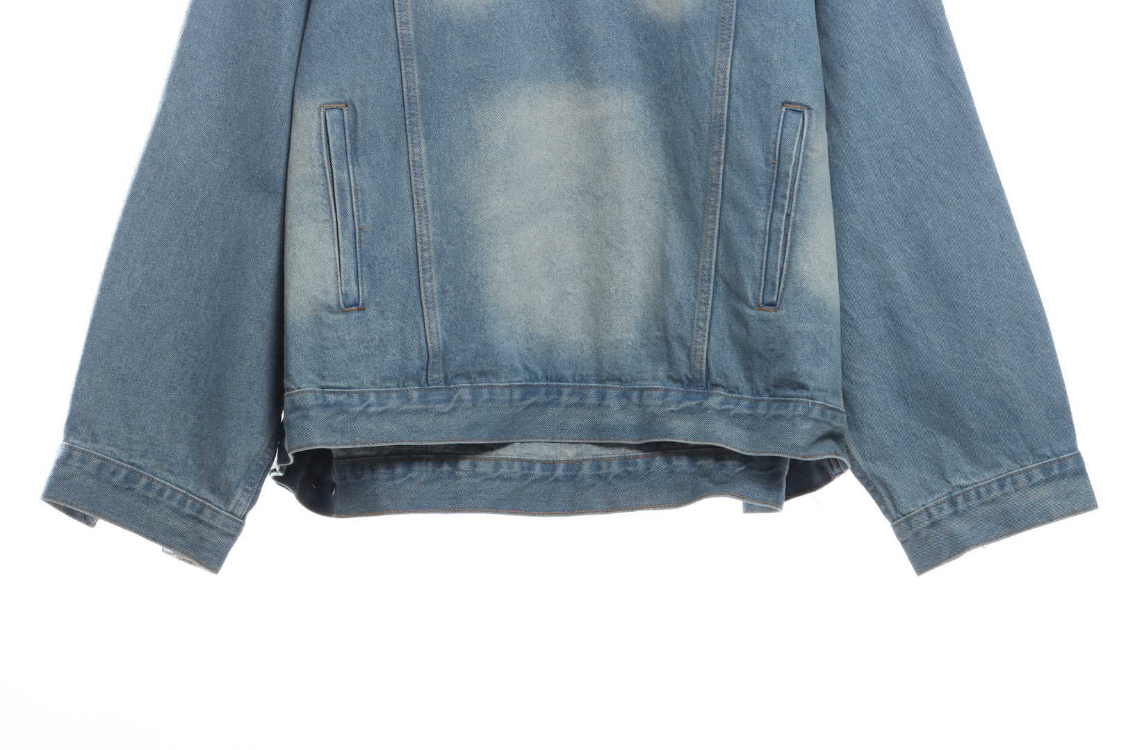 Balenciaga Blizzard Show Denim Hoodie