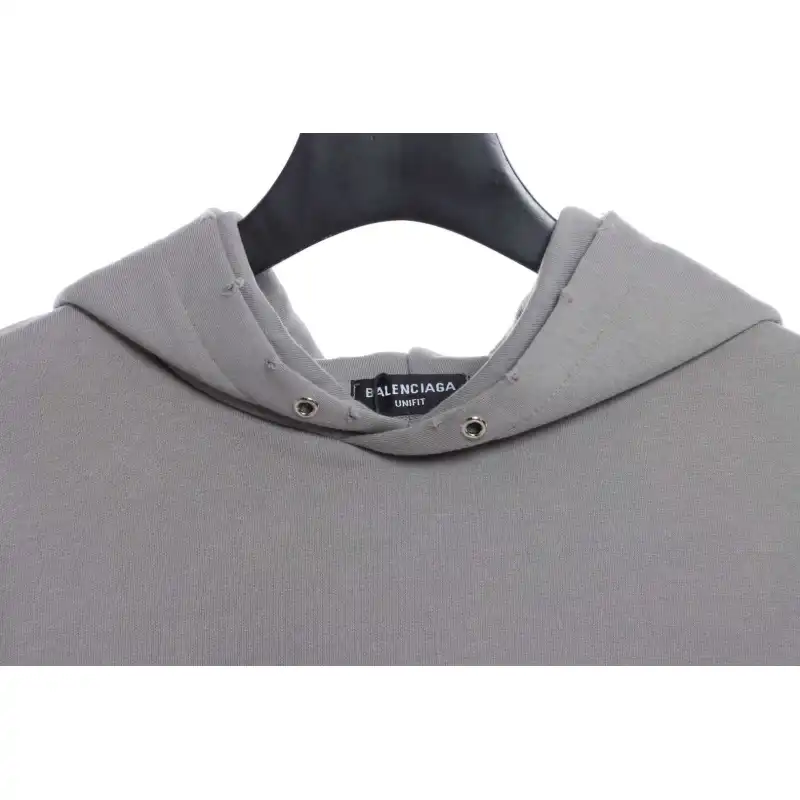 Balenciaga Blurred Letter Printed Hoodie