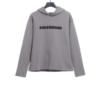 Balenciaga Blurred Letter Printed Hoodie 01