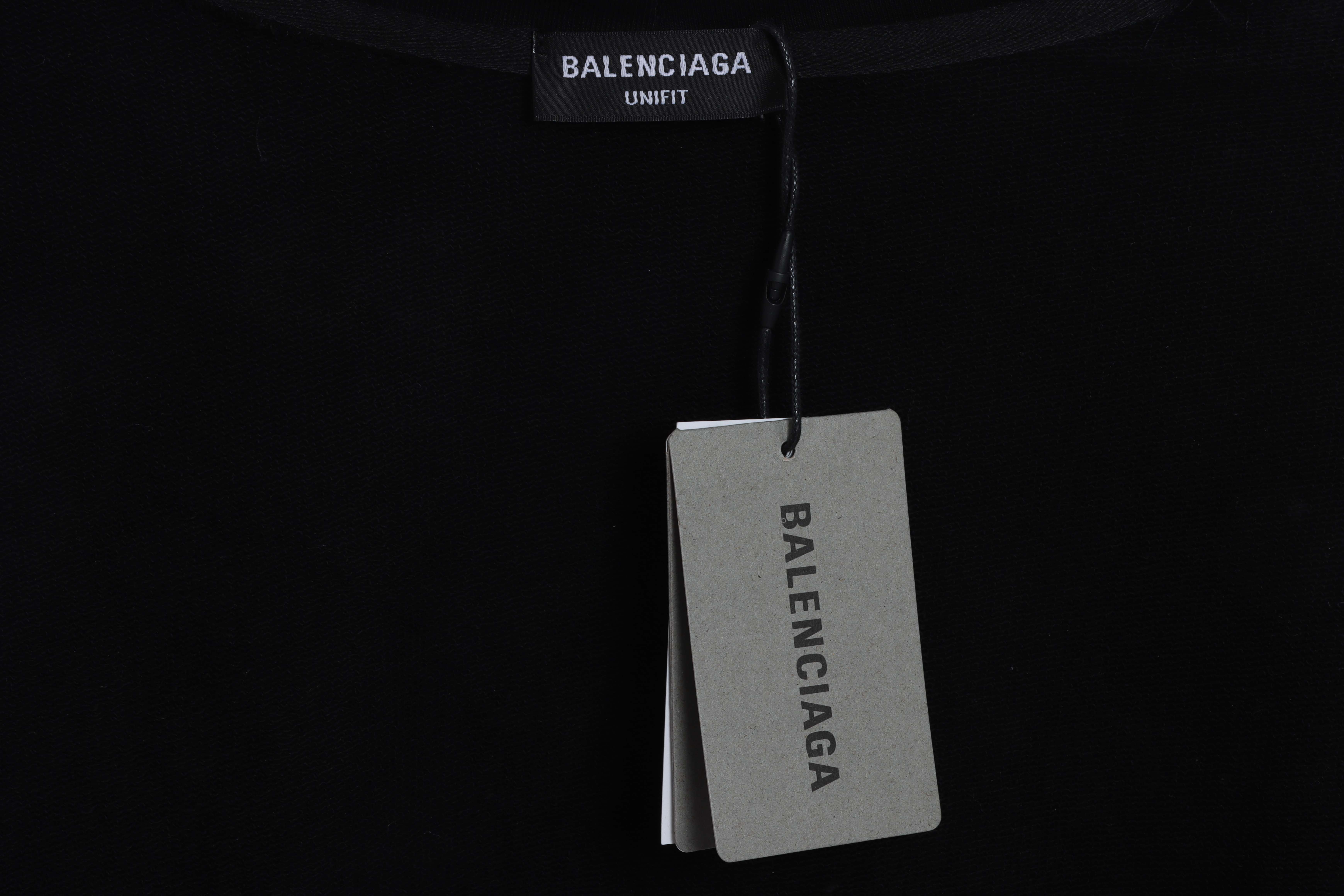 Balenciaga CREW Slogan Printed Hoodie