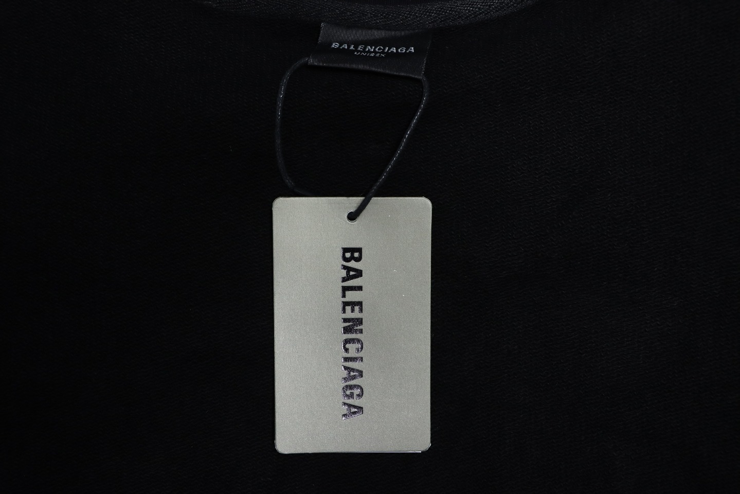 Balenciaga Floral Paper Tape Round Neck Hoodie White Text