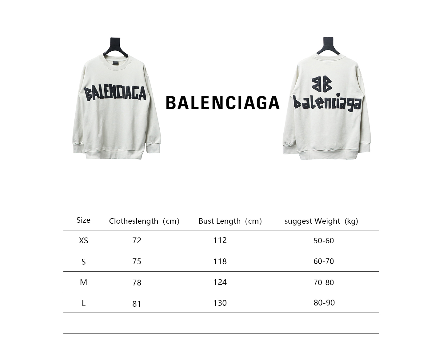 Balenciaga Floral Paper Tape Round Neck Hoodie Black Text