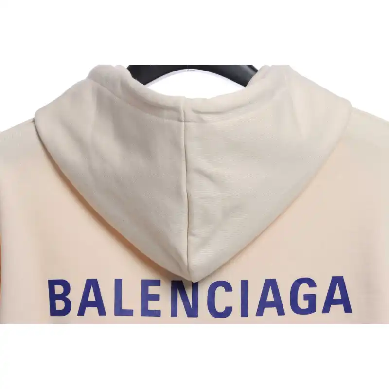 Balenciaga Front And Back Letter Printed Hoodie