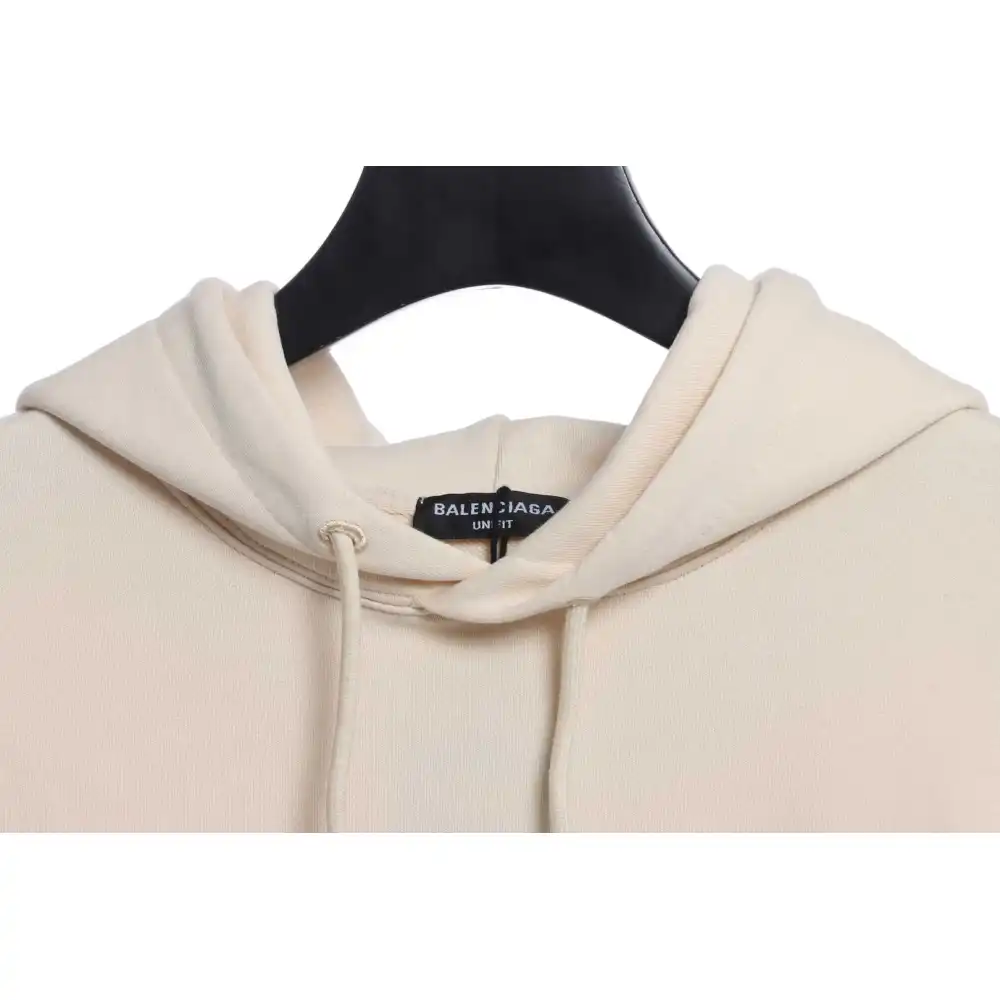 Balenciaga Front And Back Letter Printed Hoodie