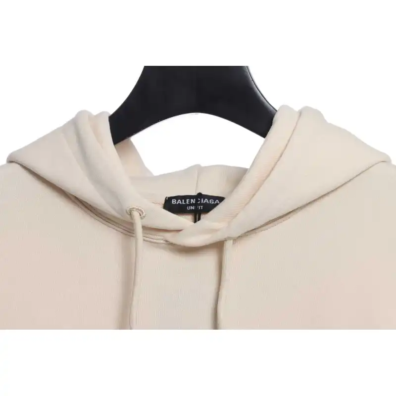 Balenciaga Front And Back Letter Printed Hoodie