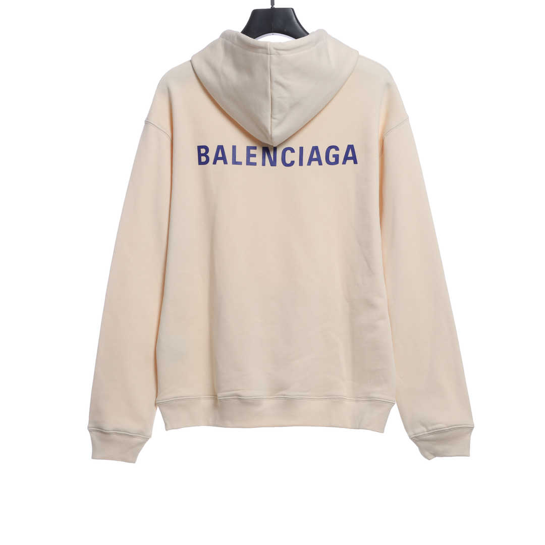 Balenciaga Front And Back Letter Printed Hoodie