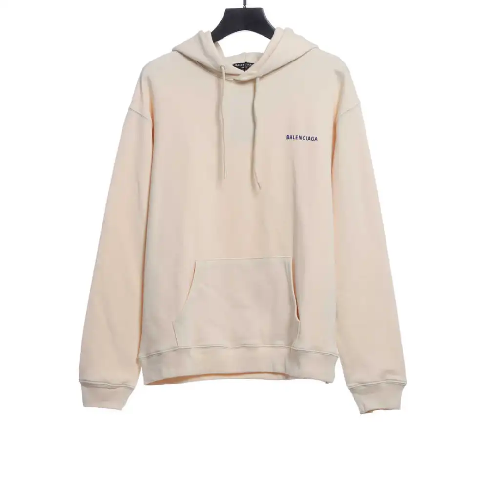 Balenciaga Front And Back Letter Printed Hoodie
