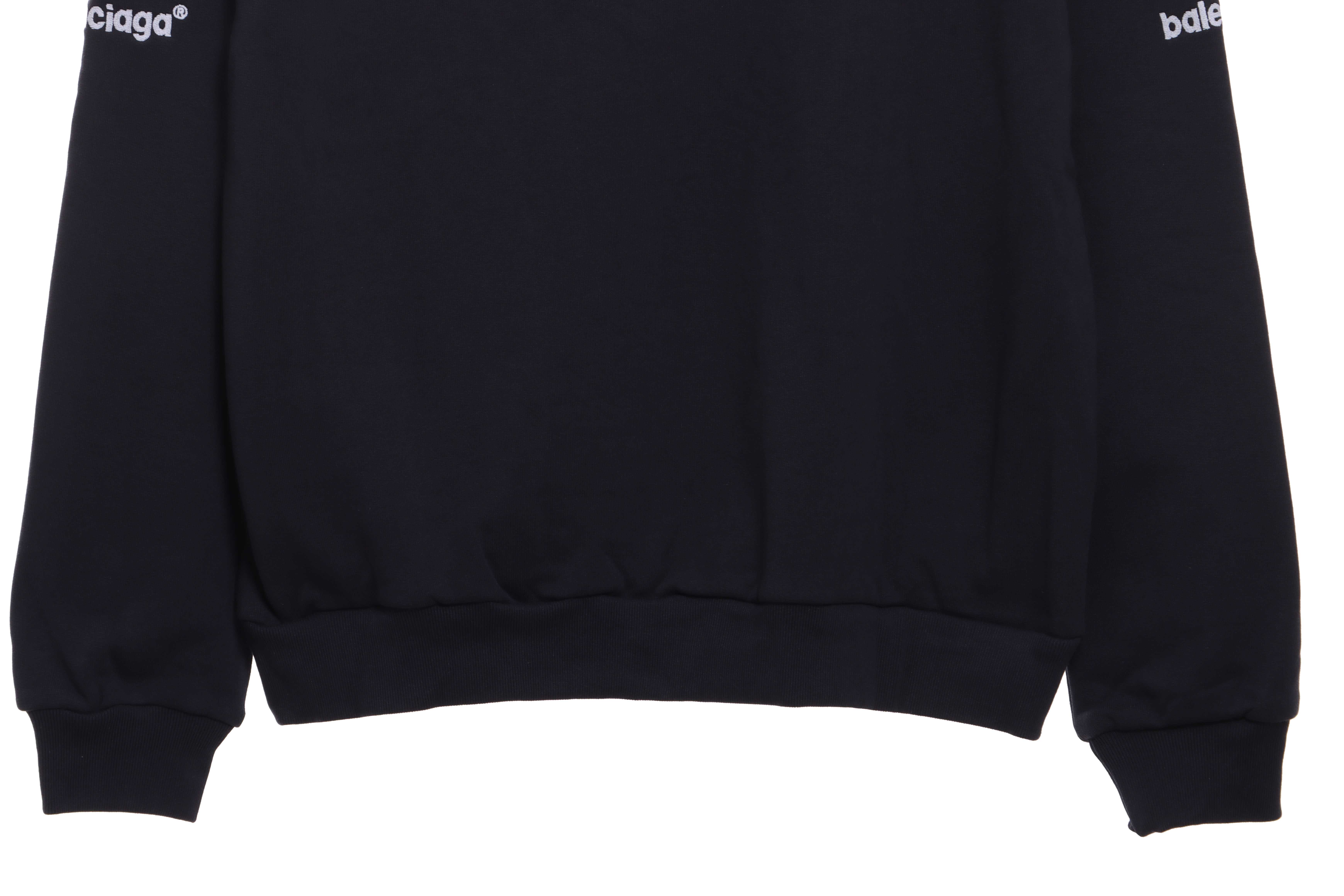 Balenciaga Front And Rear Red Double M Hoodie