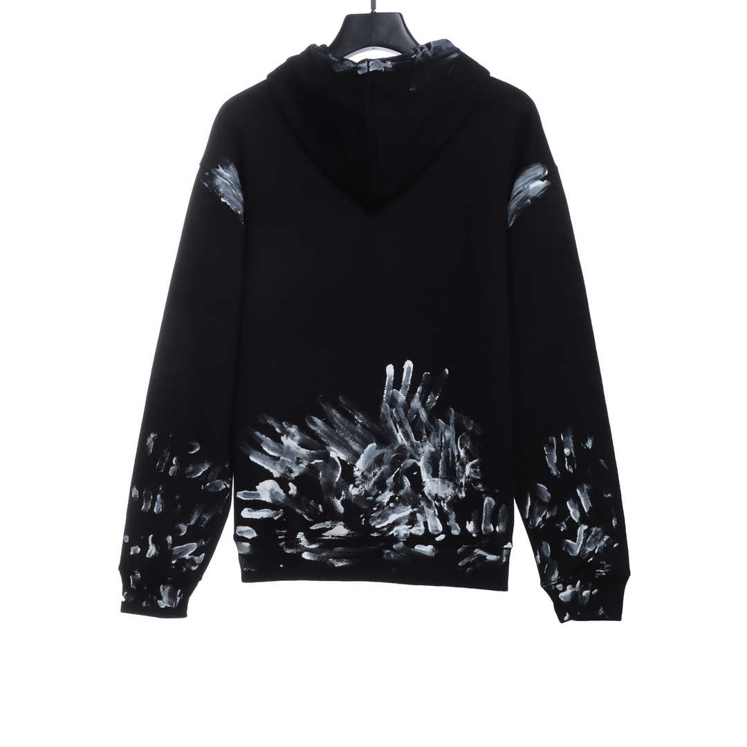 Balenciaga Graffiti Splashed Ink Hoodie