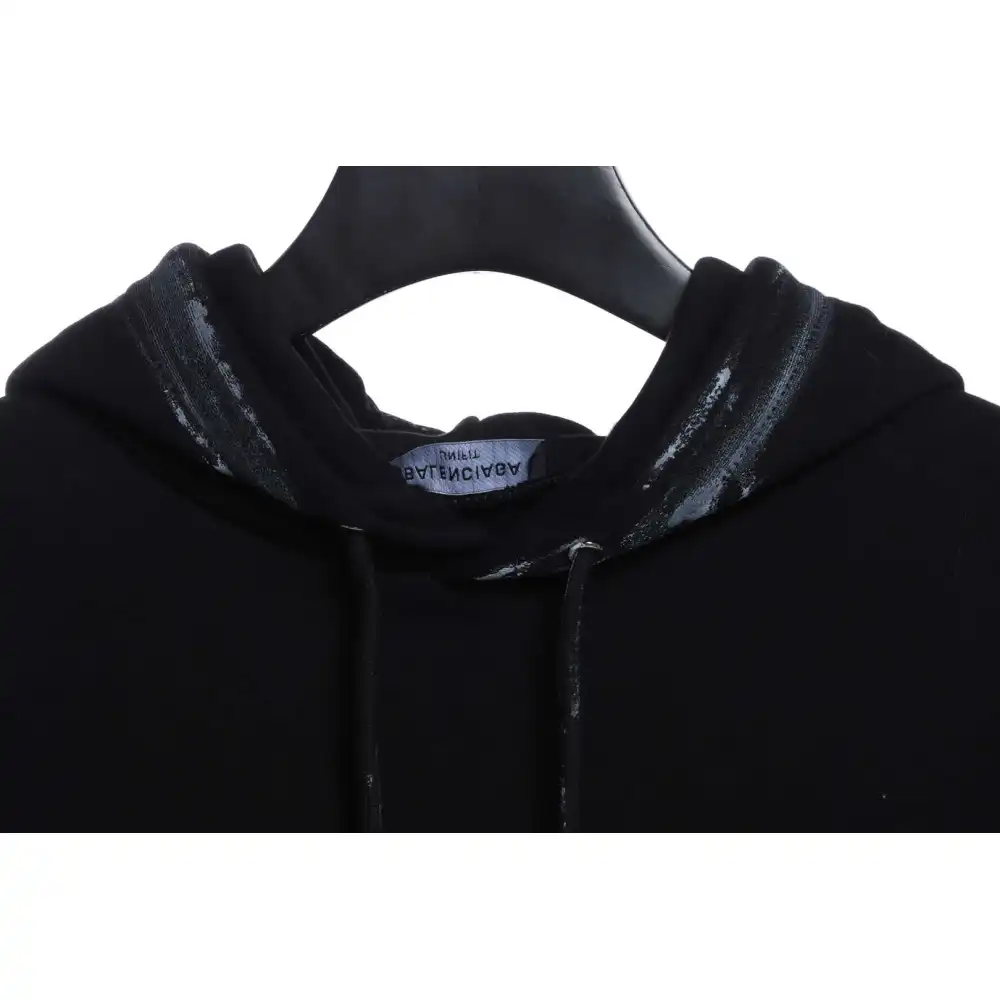Balenciaga Graffiti Splashed Ink Hoodie