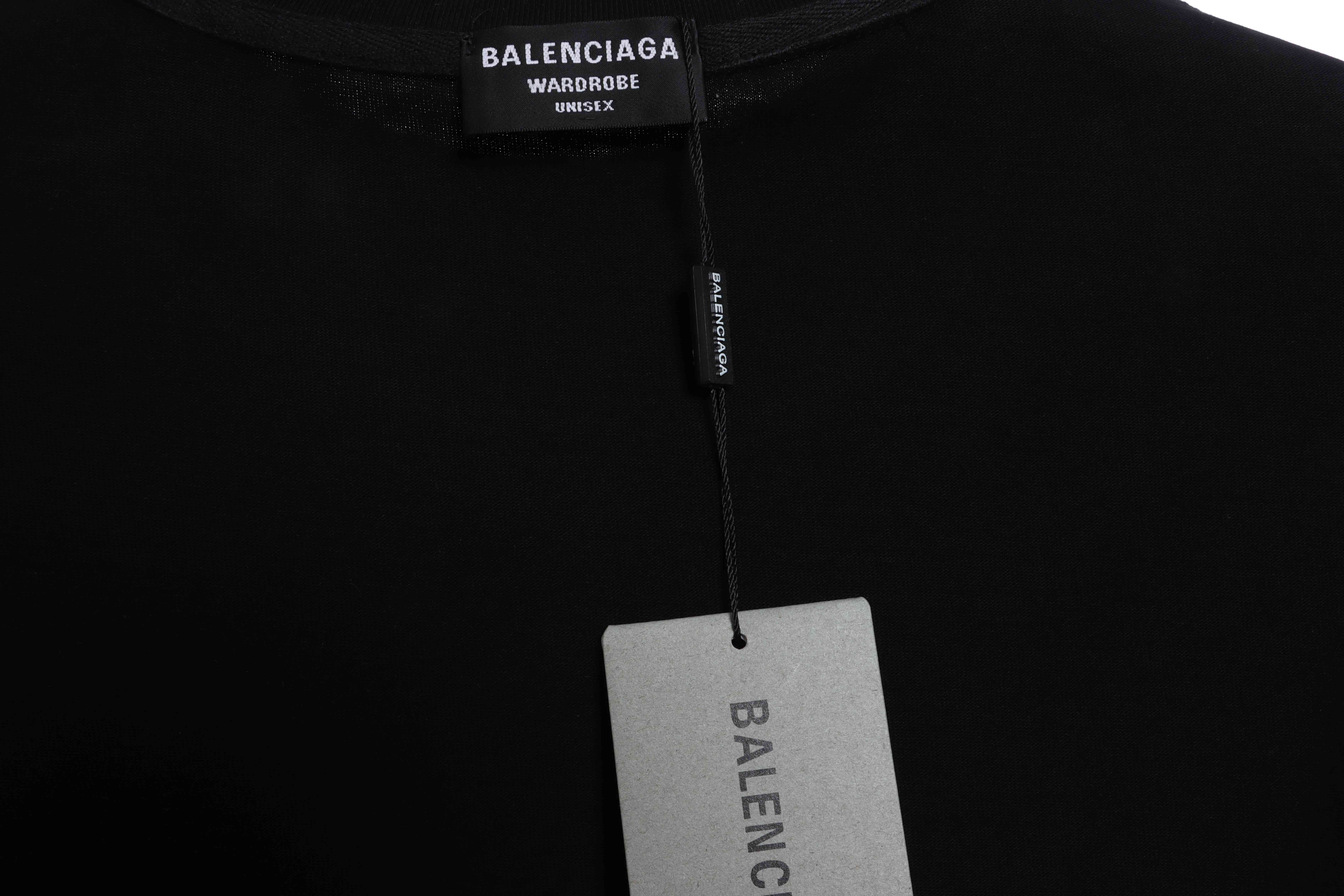 Balenciaga HAND Double B Graffiti Hoodie Black 