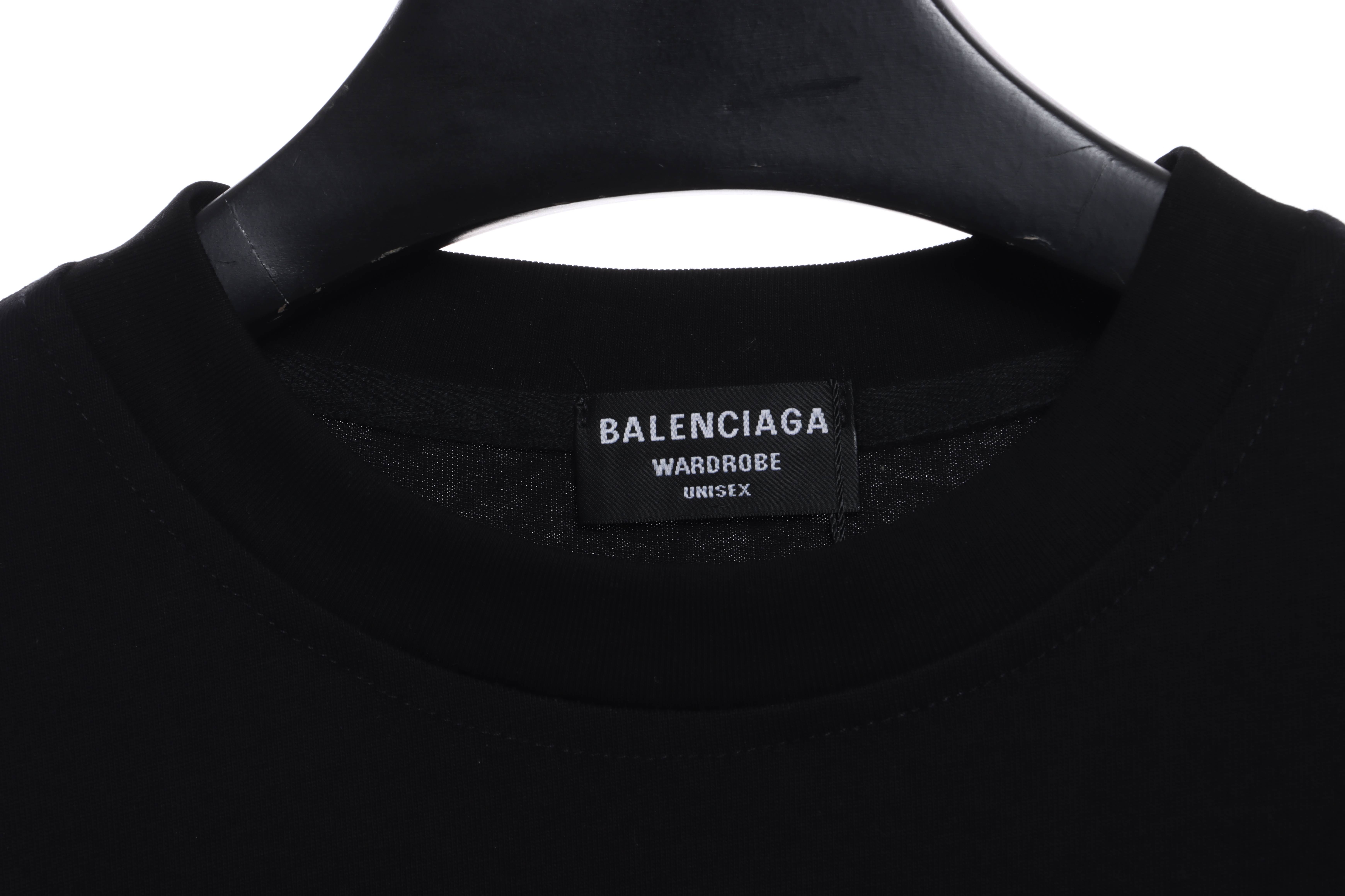 Balenciaga HAND Double B Graffiti Hoodie Black 