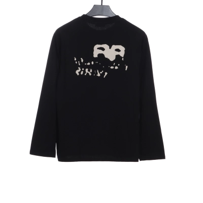Balenciaga HAND Double B Graffiti Hoodie Black  02