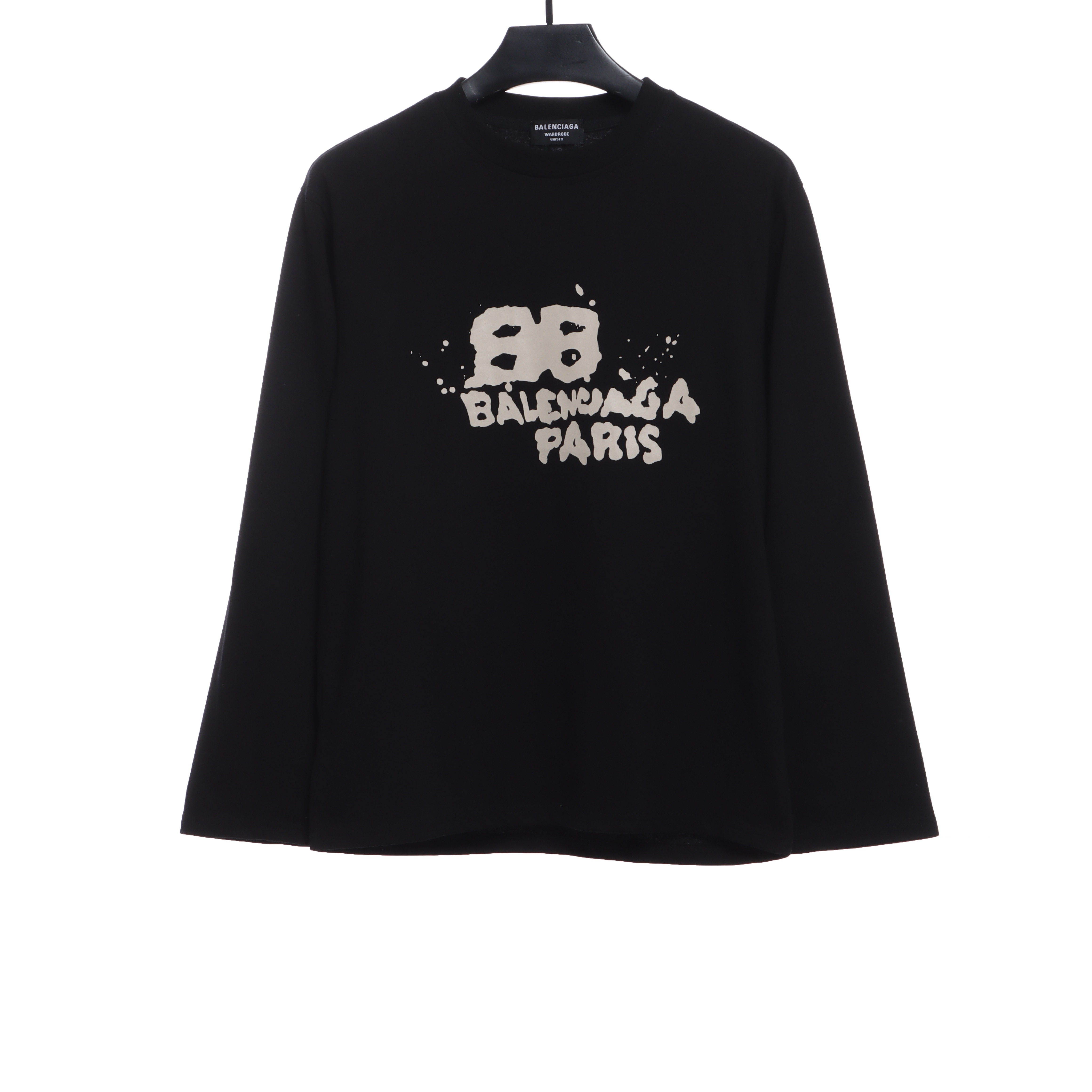 Balenciaga HAND Double B Graffiti Hoodie Black 