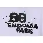 Balenciaga HAND Double B Graffiti Hoodie White 