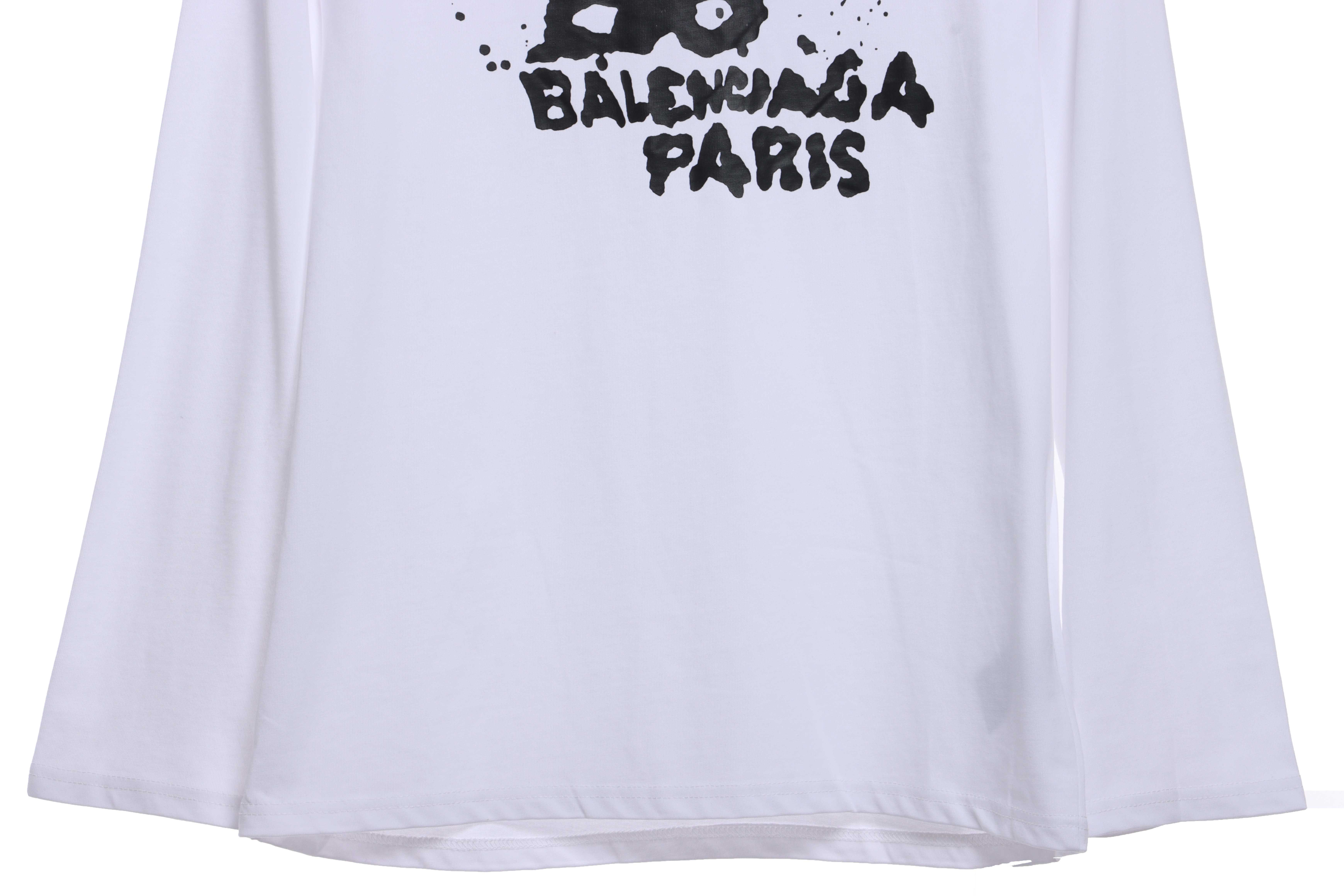 Balenciaga HAND Double B Graffiti Hoodie White 