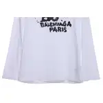 Balenciaga HAND Double B Graffiti Hoodie White 
