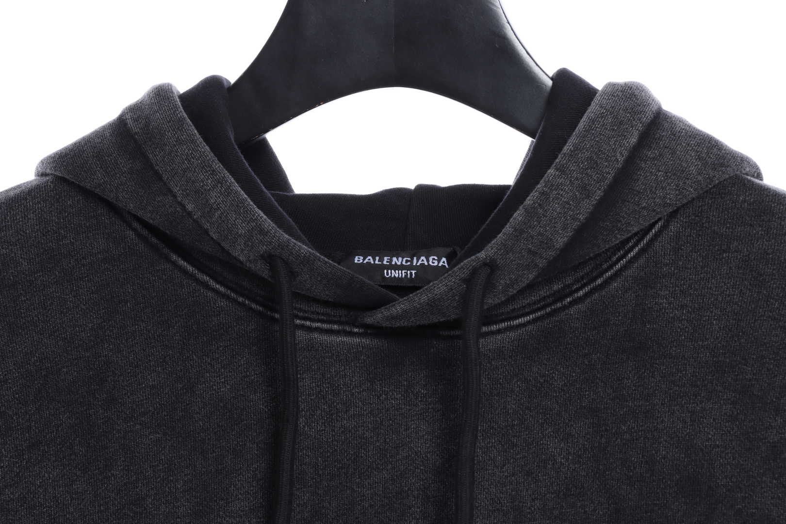 Balenciaga Heavy Industry Washed Pocket Embroidered Hoodie