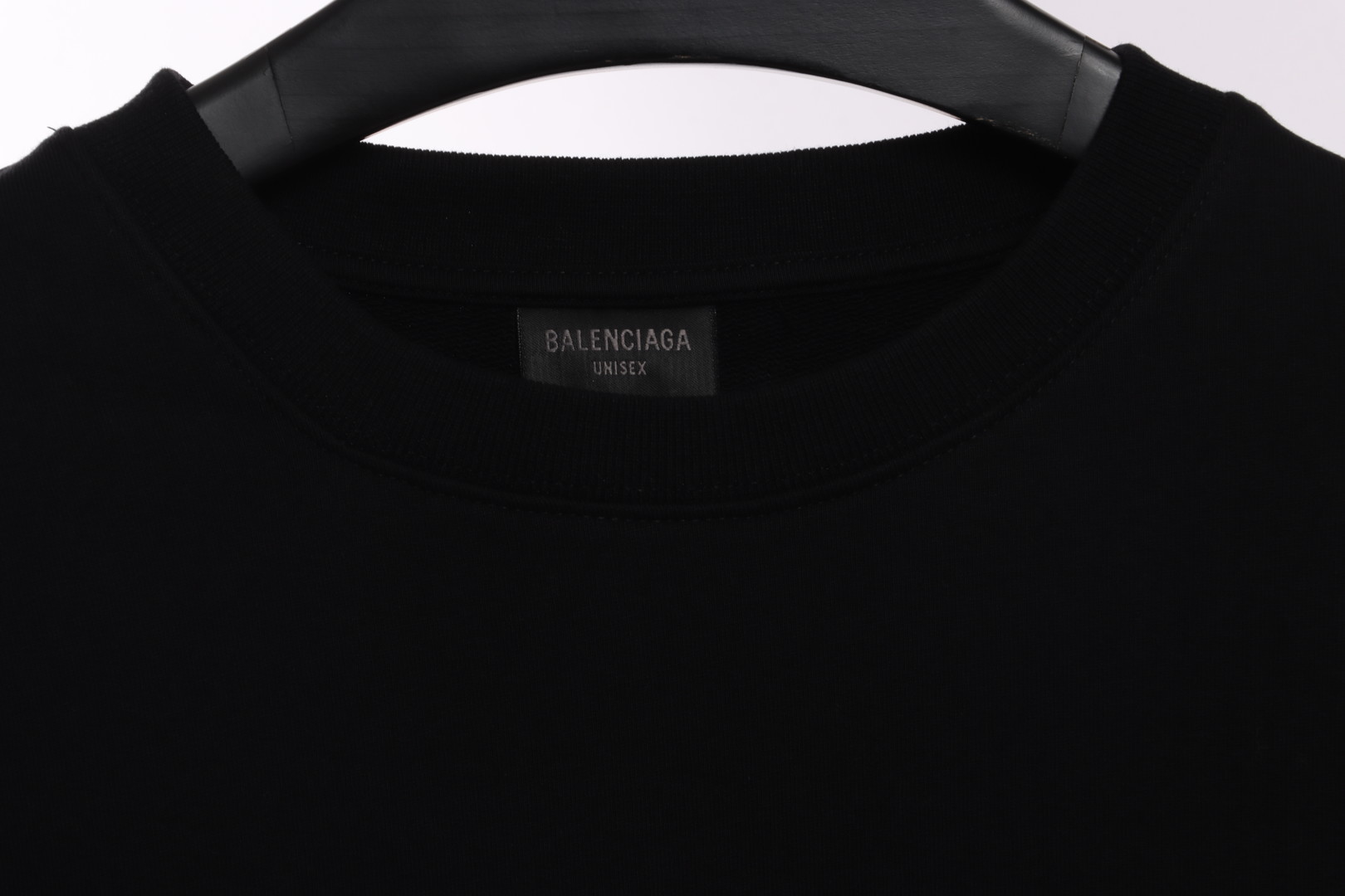 Balenciaga Overlapping Letter Logo Round Neck Hoodie